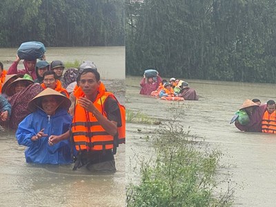 Quyết tâm ứng phó, khắc phục hậu quả thiên tai, bảo vệ, hỗ trợ, giúp đỡ nhân dân