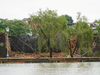 Kịp thời bảo vệ hiện trường, không để xảy ra tình trạng sập, sạt lở công trình tại di tích Hoàng thành Huế