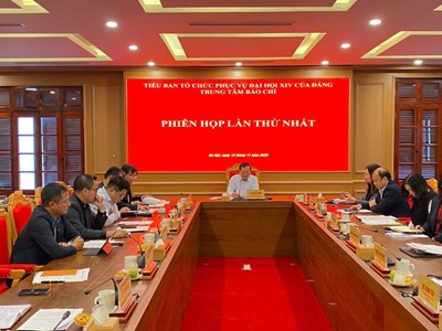 Trung tâm Báo chí Đại hội XIV của Đảng tổ chức phiên họp thứ nhất