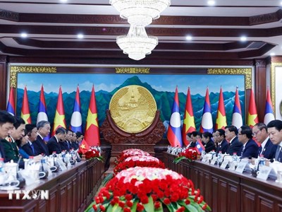 Tổng Bí thư Tô Lâm hội đàm với Tổng Bí thư, Chủ tịch nước Lào Thongloun Sisoulith