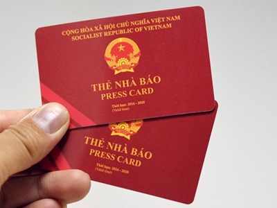 Gia hạn sử dụng thẻ nhà báo kỳ hạn 2021-2025 đến hết ngày 31.3.2026