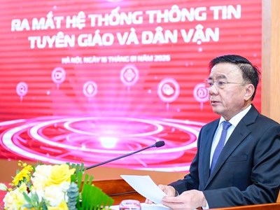 Phát biểu của Thường trực Ban Bí thư tại Lễ ra mắt ứng dụng di động Tuyên giáo và Dân vận