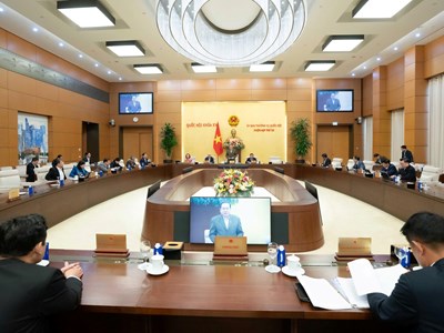 Phiên họp thứ 54 của Ủy ban Thường vụ Quốc hội diễn ra ngày 3.2