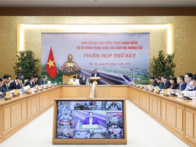 Thủ tướng chủ trì phiên họp thứ 7 của Ban Chỉ đạo các dự án đường sắt