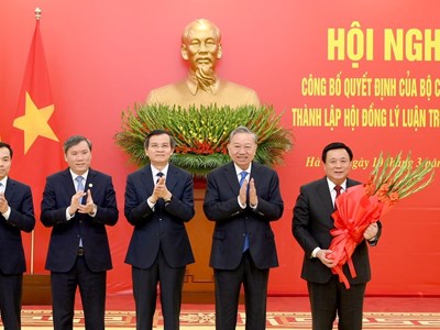 Tổng Bí thư Tô Lâm: Đưa công tác lý luận đồng hành cùng với các nhiệm vụ lớn của Đảng, đất nước