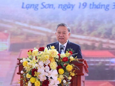 Phát biểu của Tổng Bí thư tại lễ khởi công xây dựng trường phổ thông nội trú liên cấp tiểu học và trung học cơ sở tại 121 xã biên giới đất liền