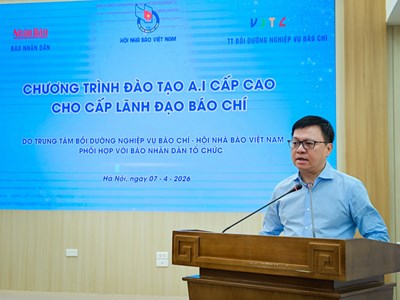 Đào tạo AI cấp cao cho lãnh đạo các cơ quan báo chí 