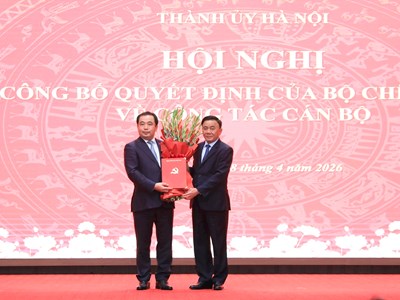 Bộ Chính trị phân công, chỉ định ông Trần Đức Thắng giữ chức Bí thư Thành ủy Hà Nội