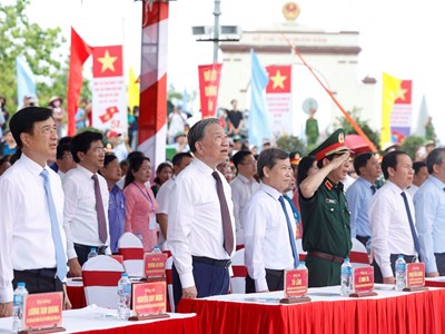 Tổng Bí thư, Chủ tịch nước Tô Lâm dự Lễ Thượng cờ “Thống nhất non sông”