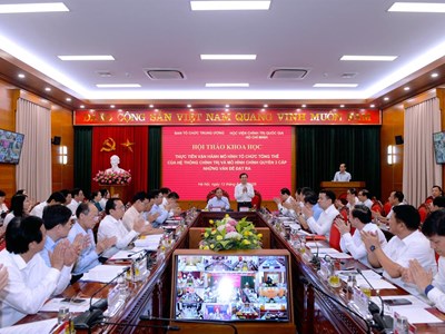 Thực tiễn vận hành mô hình tổ chức tổng thể của hệ thống chính trị và mô hình chính quyền 3 cấp 