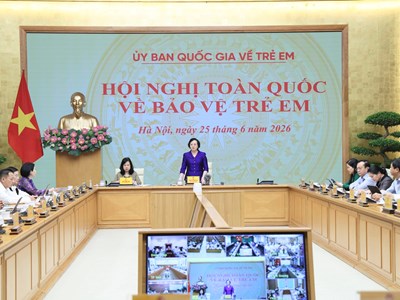 Xác định bảo vệ trẻ em là nhiệm vụ ưu tiên trong chiến lược phát triển con người Việt Nam