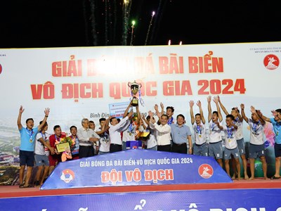 Đội Đà Nẵng đoạt chức vô địch Giải Bóng đá bãi biển vô địch quốc gia năm 2024