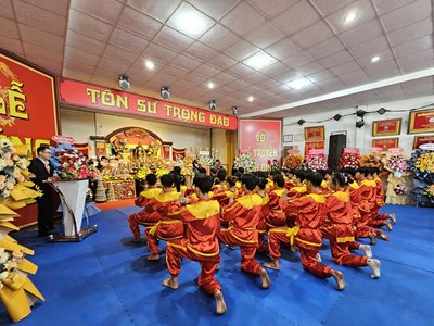 Trang nghiêm Lễ cúng tổ Võ cổ truyền Bình Định