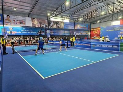Gần 280 VĐV tham giải Giải Pickleball các CLB tỉnh Bình Định lần thứ I