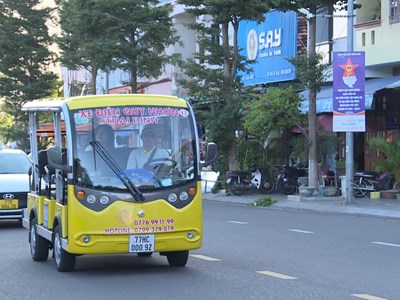 Đảm bảo an toàn xe điện phục vụ du lịch tại Quy Nhơn