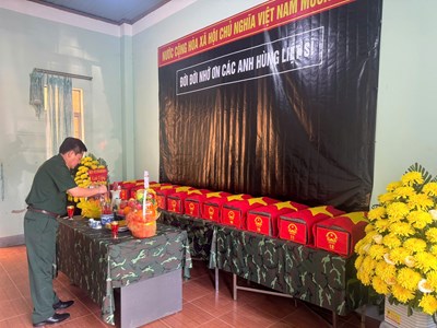 Gia Lai quy tập 12 hài cốt liệt sĩ tại xã Ia Ly