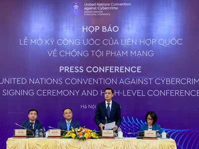 Họp báo Lễ mở ký Công ước của Liên Hợp Quốc về chống tội phạm mạng 