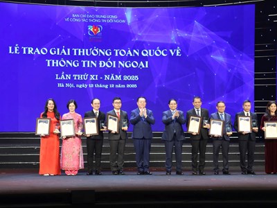Lễ trao Giải thưởng toàn quốc về thông tin đối ngoại lần thứ XI năm 2025