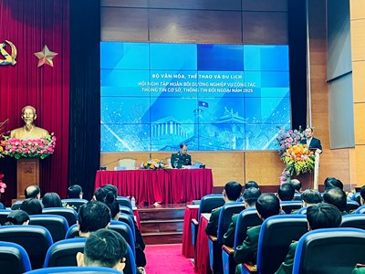 Hội nghị tập huấn bồi dưỡng nghiệp vụ công tác thông tin cơ sở, thông tin đối ngoại 2025