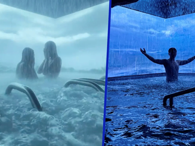 Suối nước nóng “giông bão” ở Trung Quốc mang đến trải nghiệm độc đáo