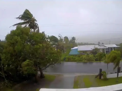 Siêu bão Sinlaku càn quét dữ dội các hòn đảo xa của Mỹ ở Thái Bình Dương 