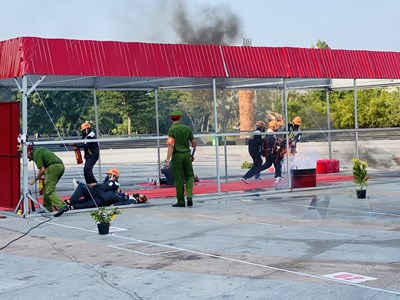 Hội thi “Tổ liên gia về an toàn phòng cháy, chữa cháy” ở Hội An