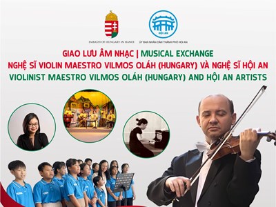 Nghệ sĩ violin Maestro Vilmos Oláh biểu diễn tại Hội An vào tối 11.5