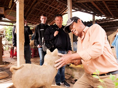 Xây dựng tuyến tham quan xanh tại làng gốm Thanh Hà