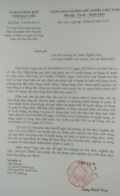 Sở GTVT Bạc Liêu “phớt lờ” chỉ đạo của UBND tỉnh - Anh 1