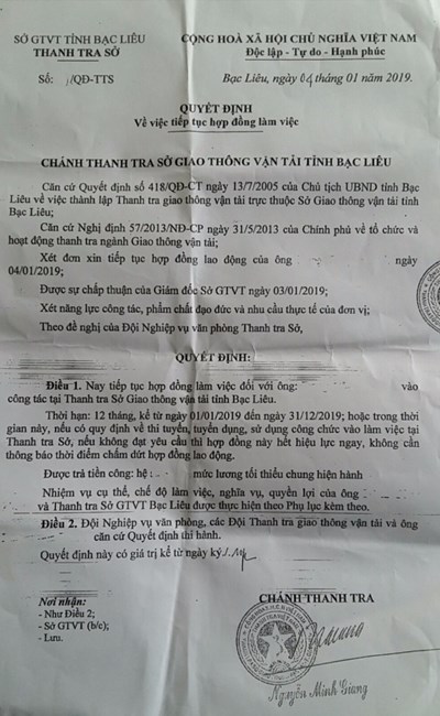 Sở GTVT Bạc Liêu “phớt lờ” chỉ đạo của UBND tỉnh - Anh 2