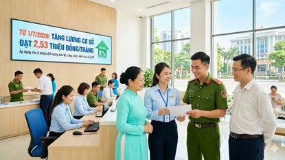 Từ 1.7.2026, lương cơ sở tăng lên 2,53 triệu đồng: 9 nhóm đối tượng nào được áp dụng?