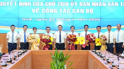 Kiện toàn cán bộ lãnh đạo Sở VHTTDL TP.Huế sau khi hợp nhất