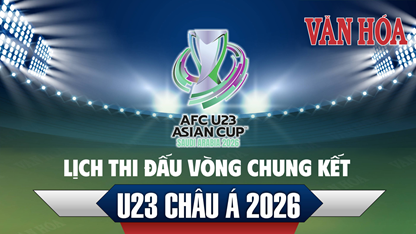 (Infographic) Lịch thi đấu vòng chung kết U23 châu Á 2026