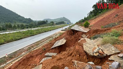 Ninh Bình: Taluy dương tuyến đường 1.913 tỉ đồng bị sụt lún, sạt lở
