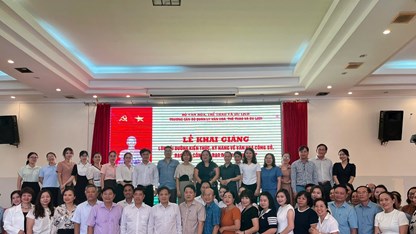 70 học viên tham gia lớp Bồi dưỡng kiến thức, kỹ năng về văn hóa công sở, đạo đức công vụ 