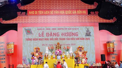 Tri ân Đức Thánh Tản Viên Sơn – gìn giữ giá trị văn hóa tâm linh Ba Vì