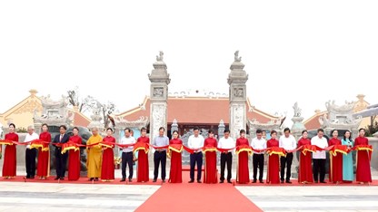 Di tích quốc gia Mộ và Đền thờ Lê Đức Tuy đón khách sau tu bổ 