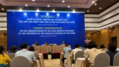 Công bố Quyết định về đặc xá năm 2026 của Chủ tịch nước 