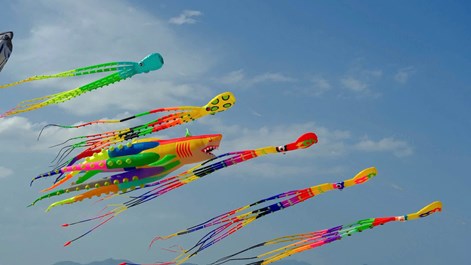 Đông đảo du khách trải nghiệm Lễ hội diều khổng lồ bên bờ biển Nha Trang