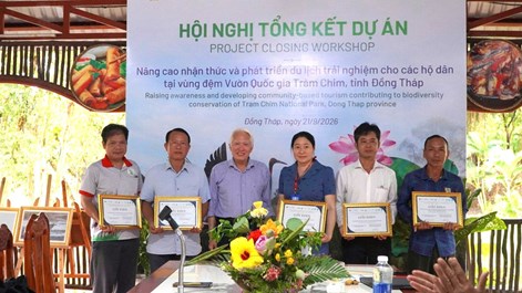 Nhân rộng mô hình du lịch trải nghiệm gắn với bảo tồn thủy sản ở Đồng Tháp