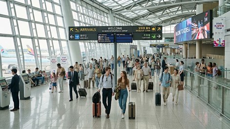 Sân bay Incheon dẫn đầu thế giới về lượng hành khách quốc tế