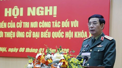 Giới thiệu Đại tướng Phan Văn Giang ứng cử đại biểu Quốc hội khóa XVI