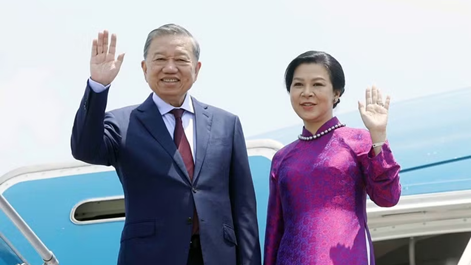 Tổng Bí thư, Chủ tịch nước Tô Lâm và phu nhân lên đường thăm chính thức Thái Lan
