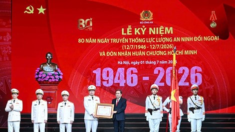 Lực lượng An ninh đối ngoại kỷ niệm 80 năm Ngày truyền thống và đón nhận Huân chương Hồ Chí Minh lần thứ ba