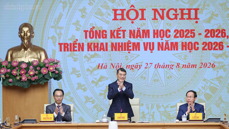 Thủ tướng chủ trì Hội nghị tổng kết năm học 2025-2026, triển khai nhiệm vụ năm học 2026-2027