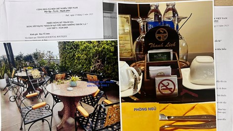 Nhiều khách sạn 4 - 5 sao tham gia Chương trình Bảng xếp hạng “Khách sạn tiêu biểu không thuốc lá“