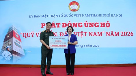 Hà Nội phát động ủng hộ Quỹ “Vì biển, đảo Việt Nam” năm 2026