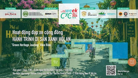 Khởi động Tuần lễ “Ta đi xe đạp” 2026 với hành trình di sản xanh tại Hội An