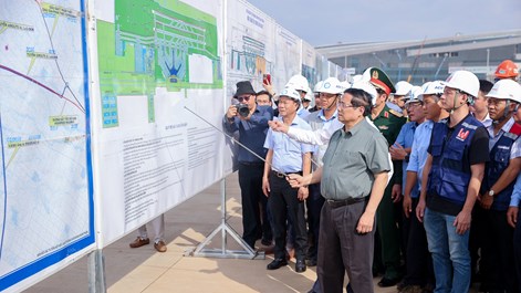 Lần thứ 9 Thủ tướng kiểm tra tiến độ thi công dự án sân bay Long Thành