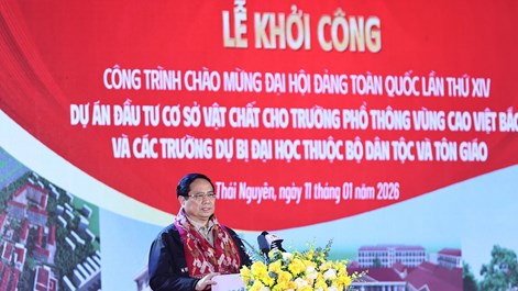 Dự lễ khởi công 3 ngôi trường vùng dân tộc, Thủ tướng mong các thầy, cô giáo tiếp tục phát huy tinh thần "cắm bản, gieo chữ, giữ nước”